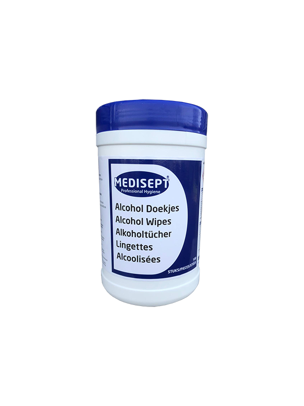 Medisept Alcohol doekjes dispenser 100 stuks