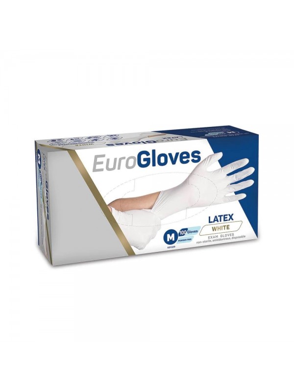 Eurogloves Latex Handschoenen wit poedervrij XS