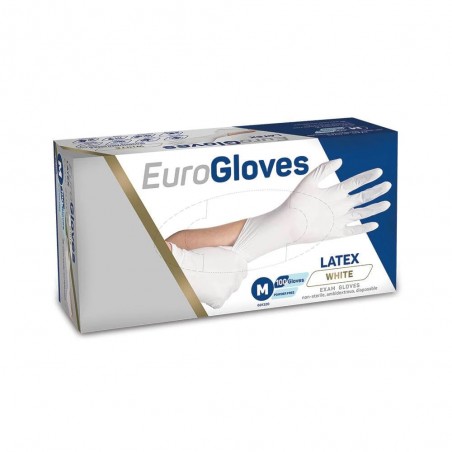 Eurogloves Latex Handschoenen wit poedervrij XS