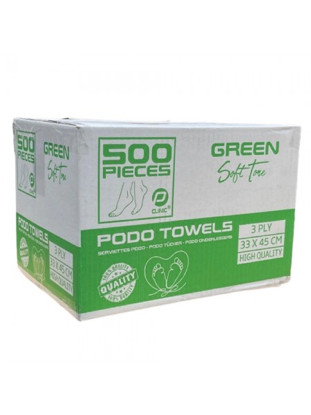 PClinic Podo Towels extra sterk groen doos 500 st