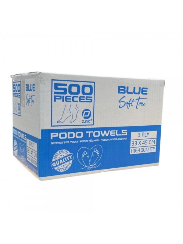 PClinic Podo Towels extra sterk blauw doos 500 st